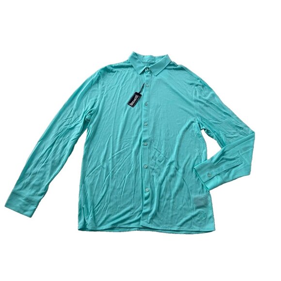 Vilebrequin Lyocell Long Sleeves Shirt Lagon ( M ) - Picture 5 of 9